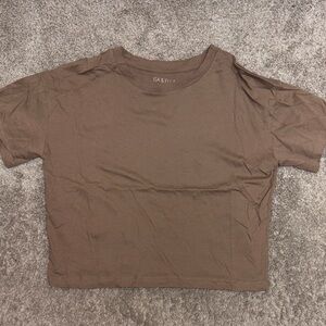 Brown Crop Tee